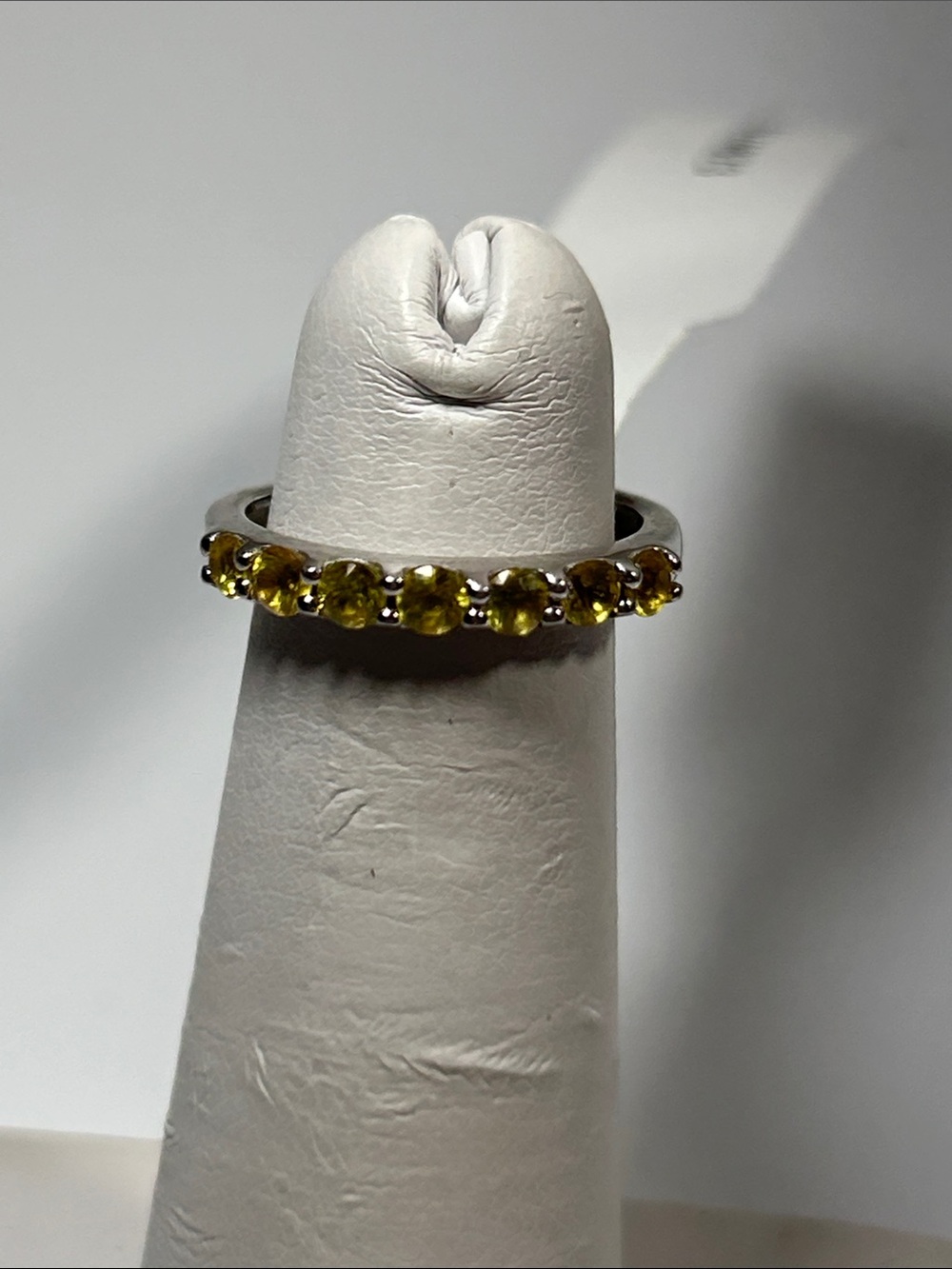 Genuine Lemon Quartz Gemstone Sterling Silver Ring By Designer Chuck Clemency
